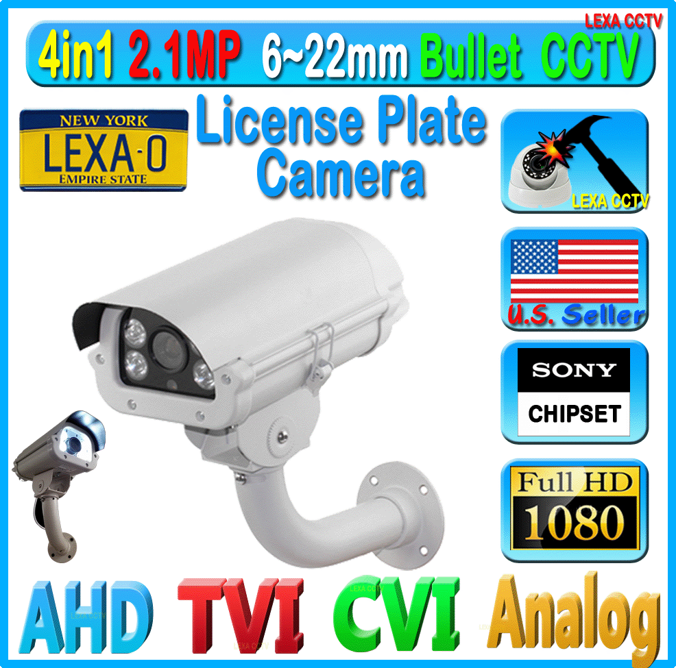 LEXAcctv HD 4in1 2MP 1080P 2.8-12mm TVI AHD CVI CVBS Surveillance Camera