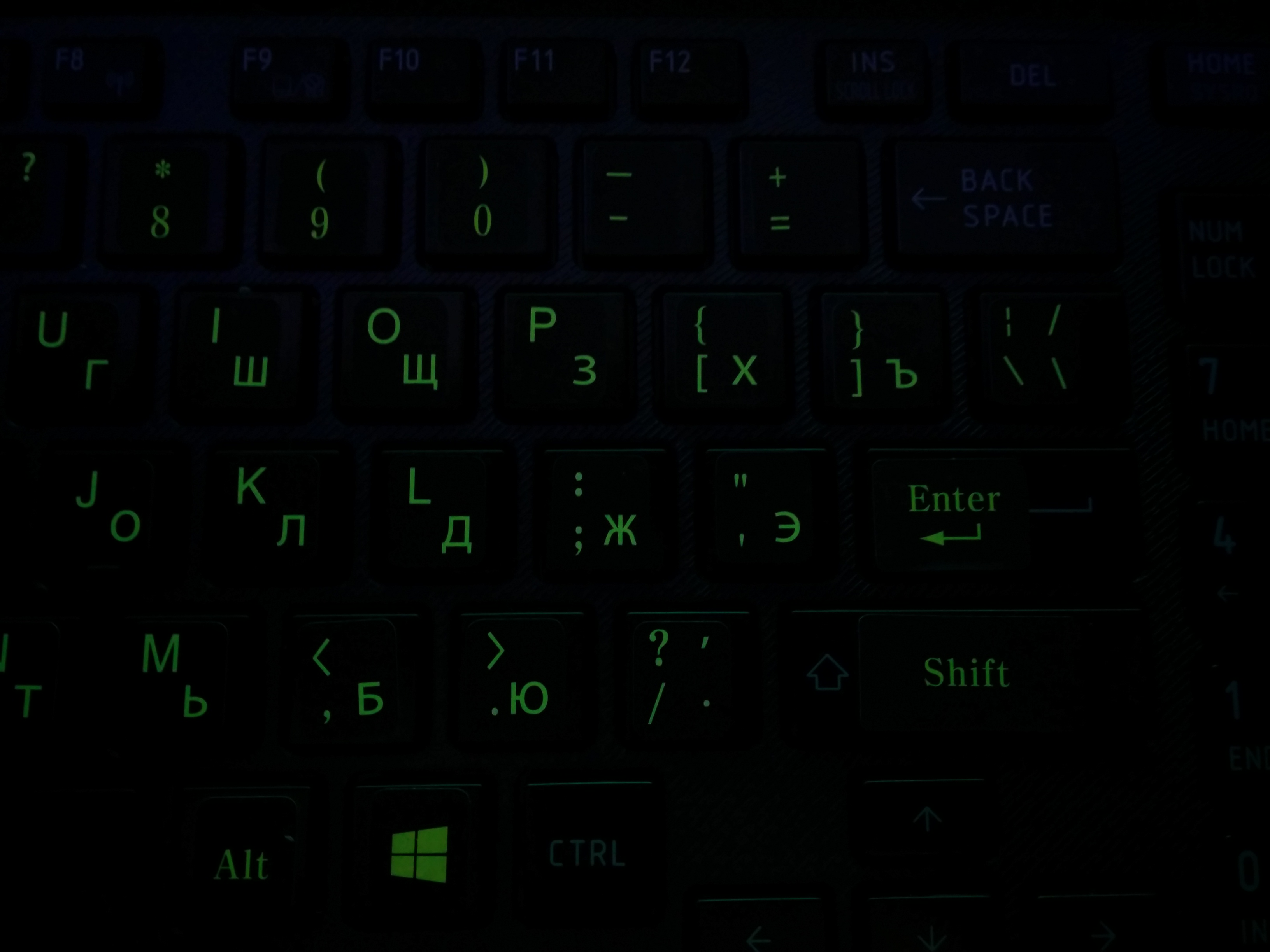 Korean Fluorescent Keyboard Sticker Printed In Korea 형광 스티커!